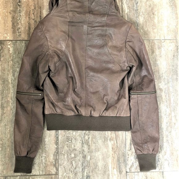 Danier Leather Jacket with Hood - Picture 3 of 8